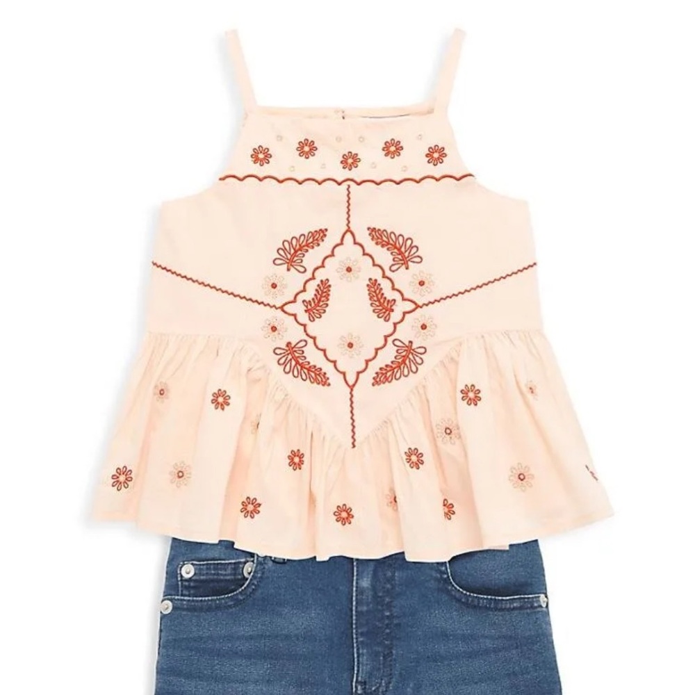 Reiss Molly junior Embroidered Front top size 4-5Y